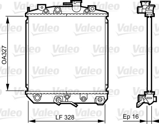 VALEO 731623 Radiator, engine cooling