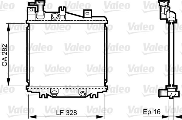 VALEO 731625 Radiator, engine cooling