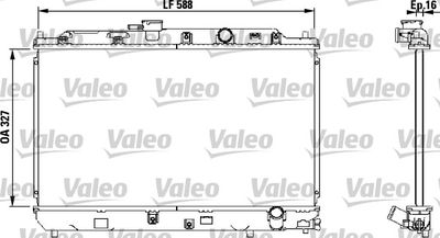Radiator, engine cooling VALEO 731634