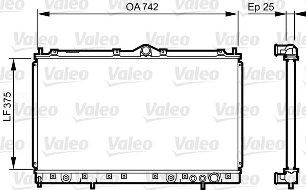 VALEO 731641 Radiator, engine cooling