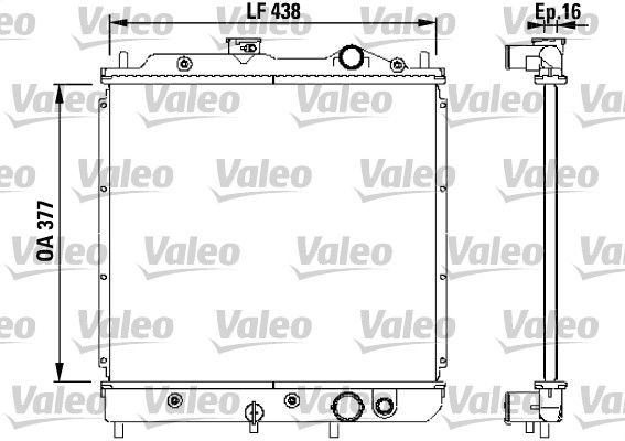 VALEO 731646 Radiator, engine cooling