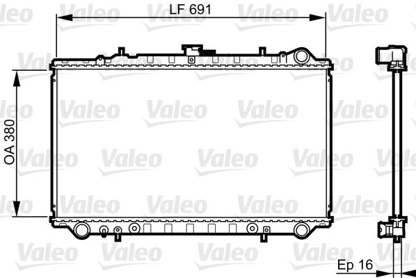 VALEO 731657 Radiator, engine cooling