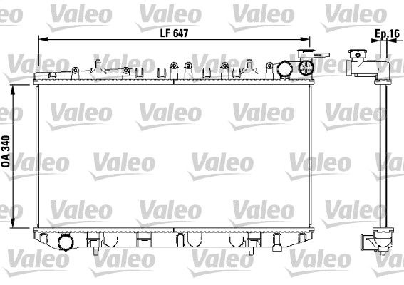 VALEO 731659 Radiator, engine cooling