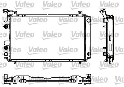 Radiator, engine cooling VALEO 731661