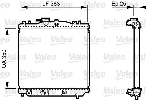 VALEO 731677 Radiator, engine cooling