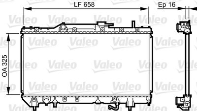 Radiator, engine cooling VALEO 731685