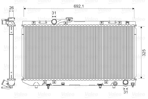 VALEO 731696 Radiator, engine cooling