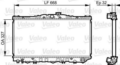 Radiator, engine cooling VALEO 731698