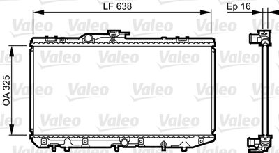 Radiator, engine cooling VALEO 731713