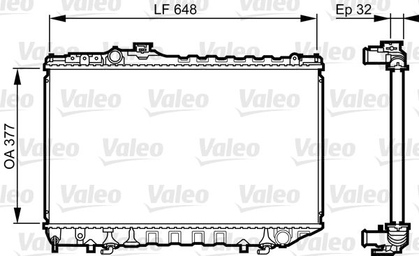 VALEO 731715 Radiator, engine cooling