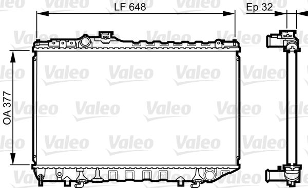 VALEO 731716 Radiator, engine cooling