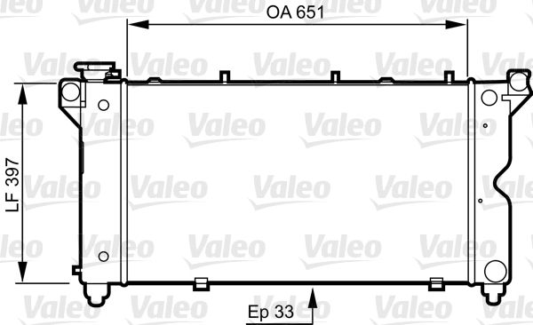 VALEO 731723 Radiator, engine cooling