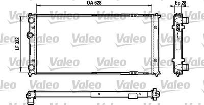 Radiator, engine cooling VALEO 731728