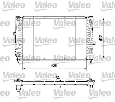 VALEO 731755 Radiator, engine cooling