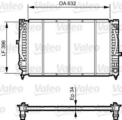 VALEO 731756 Radiator, engine cooling