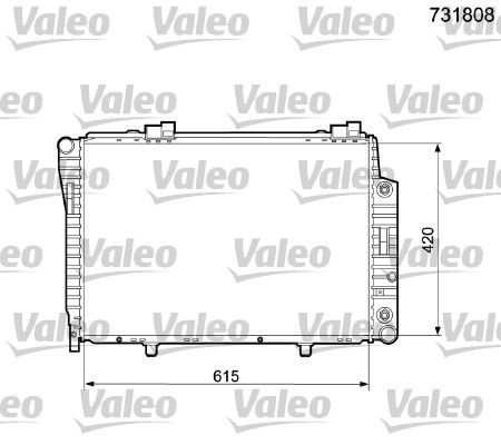 VALEO 731808 Radiator, engine cooling