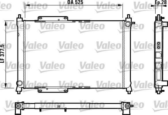 VALEO 731816 Radiator, engine cooling