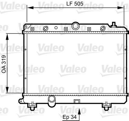 VALEO 731817 Radiator, engine cooling