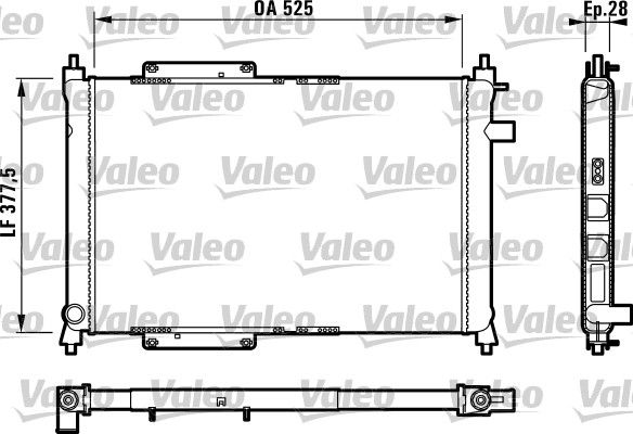 VALEO 731818 Radiator, engine cooling