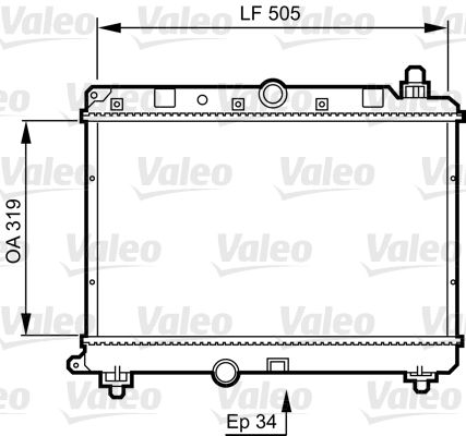 VALEO 731820 Radiator, engine cooling