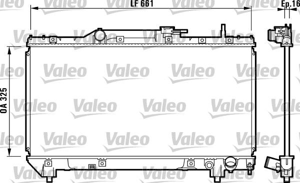 VALEO 731831 Radiator, engine cooling