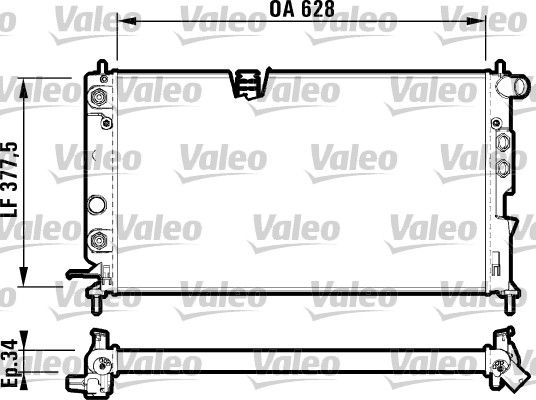 VALEO 731847 Radiator, engine cooling