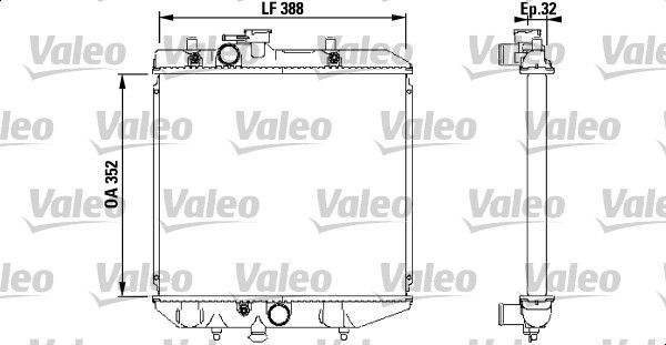 VALEO 731853 Radiator, engine cooling
