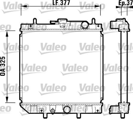 VALEO 731857 Radiator, engine cooling