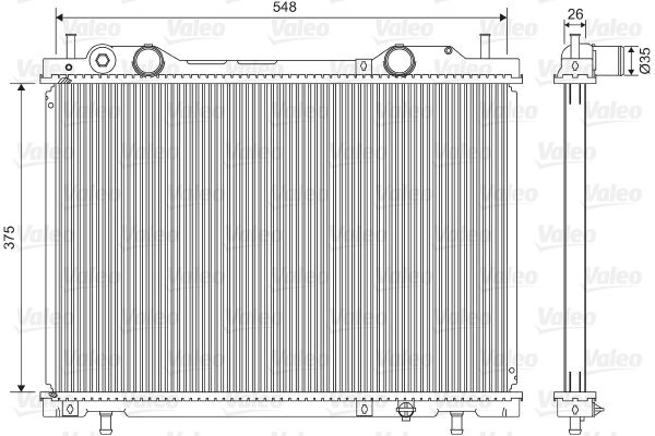 VALEO 731972 Radiator, engine cooling