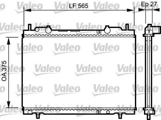 VALEO 731973 Radiator, engine cooling