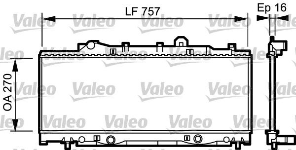 VALEO 731976 Radiator, engine cooling