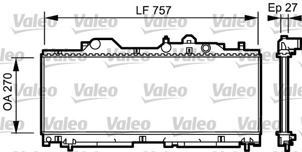 VALEO 731977 Radiator, engine cooling