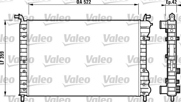 VALEO 732005 Radiator, engine cooling