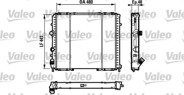 VALEO 732072 Radiator, engine cooling