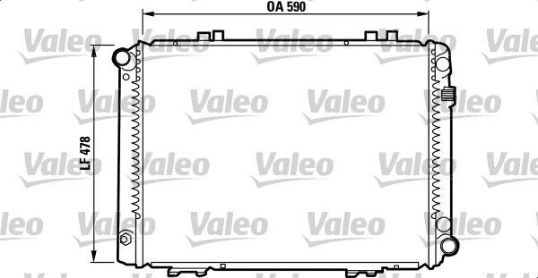 VALEO 732090 Radiator, engine cooling
