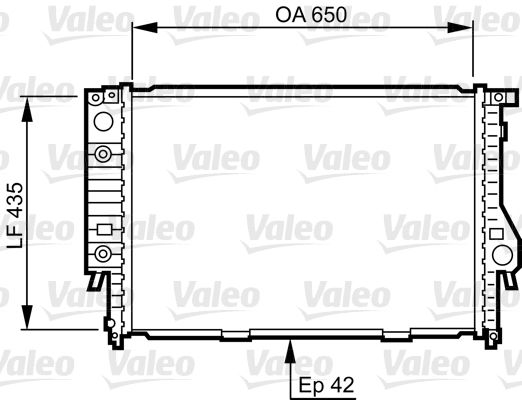 VALEO 732099 Radiator, engine cooling
