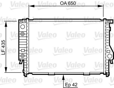 Radiator, engine cooling VALEO 732099