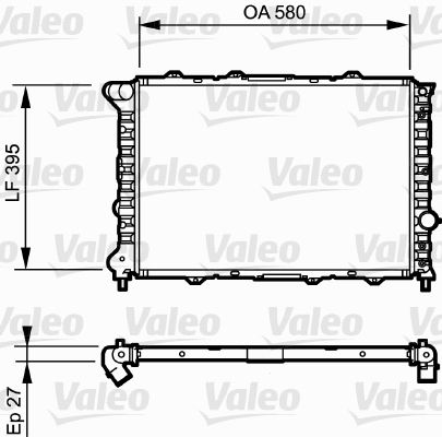 VALEO 732248 Radiator, engine cooling
