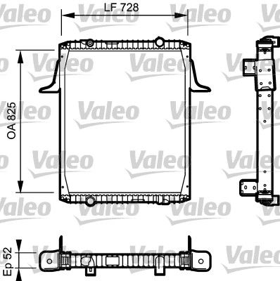 Radiator, engine cooling VALEO 732329