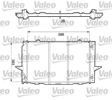 VALEO 732365 Radiator, engine cooling