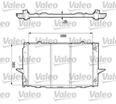 Radiator, engine cooling VALEO 732365