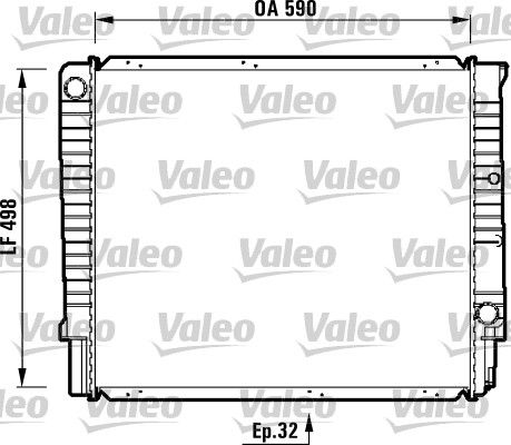 VALEO 732369 Radiator, engine cooling