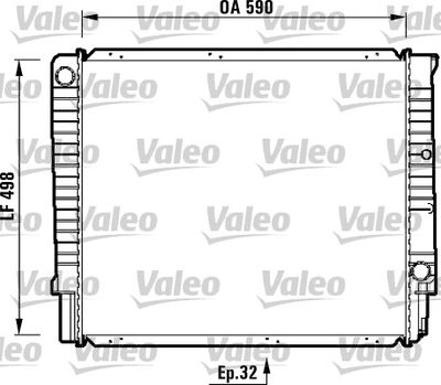 Radiator, engine cooling VALEO 732369