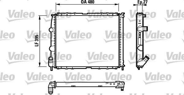 VALEO 732387 Radiator, engine cooling