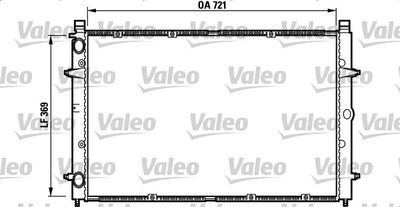 Radiator, engine cooling VALEO 732397