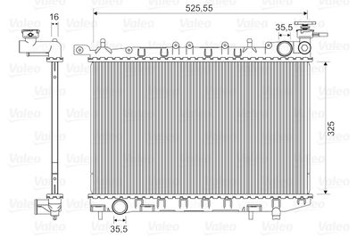 Radiator, engine cooling VALEO 732405