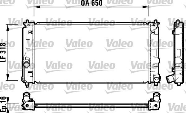 VALEO 732413 Radiator, engine cooling