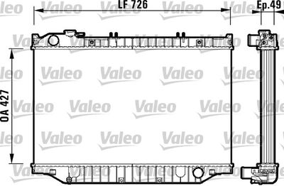 Radiator, engine cooling VALEO 732415