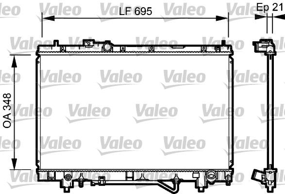 VALEO 732420 Radiator, engine cooling