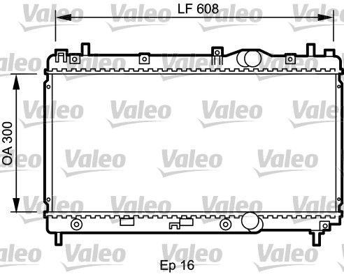 VALEO 732426 Radiator, engine cooling